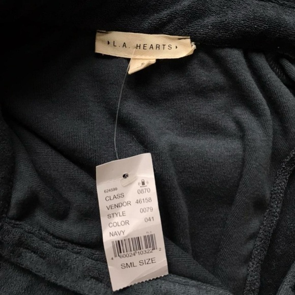 LA Hearts Collar Terry Cloth Dress - Picture 4 of 5